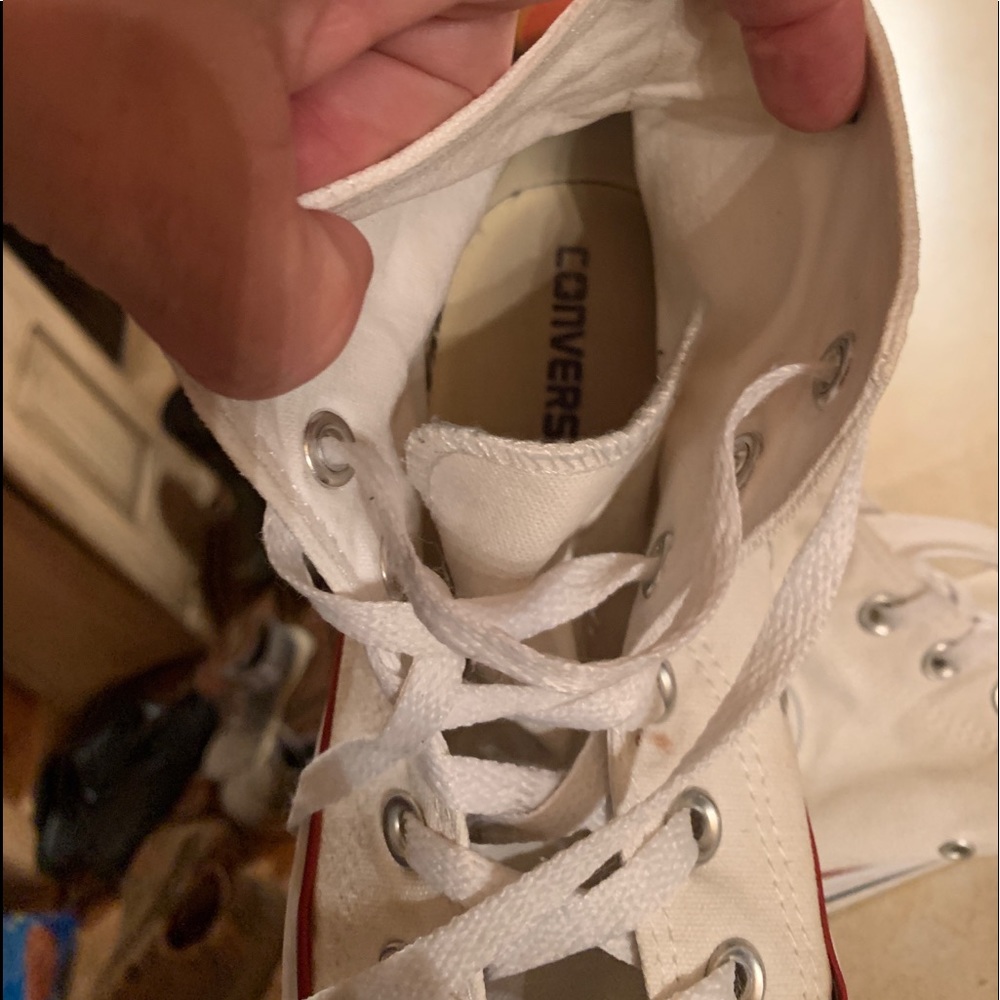White high top converse - Picture 2 of 4